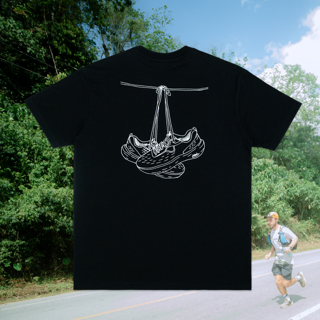 Just Run X Poda - Shoe Sketch Relaxed T-Shirt