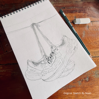 Just Run X Poda - Shoe Sketch Relaxed T-Shirt