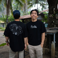PODA Climbing Universe - Men's Oversized T-Shirt