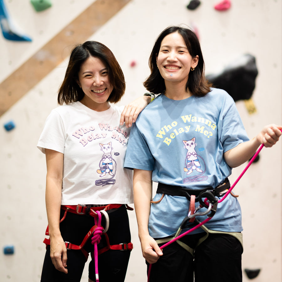 PODA Who Wanna Belay Me Crop T-Shirt