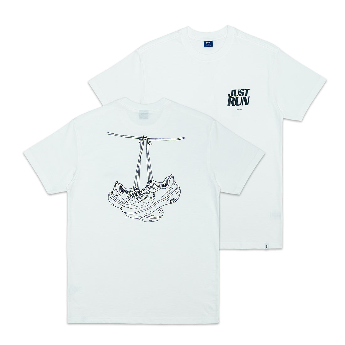 Just Run X Poda - Shoe Sketch Relaxed T-Shirt