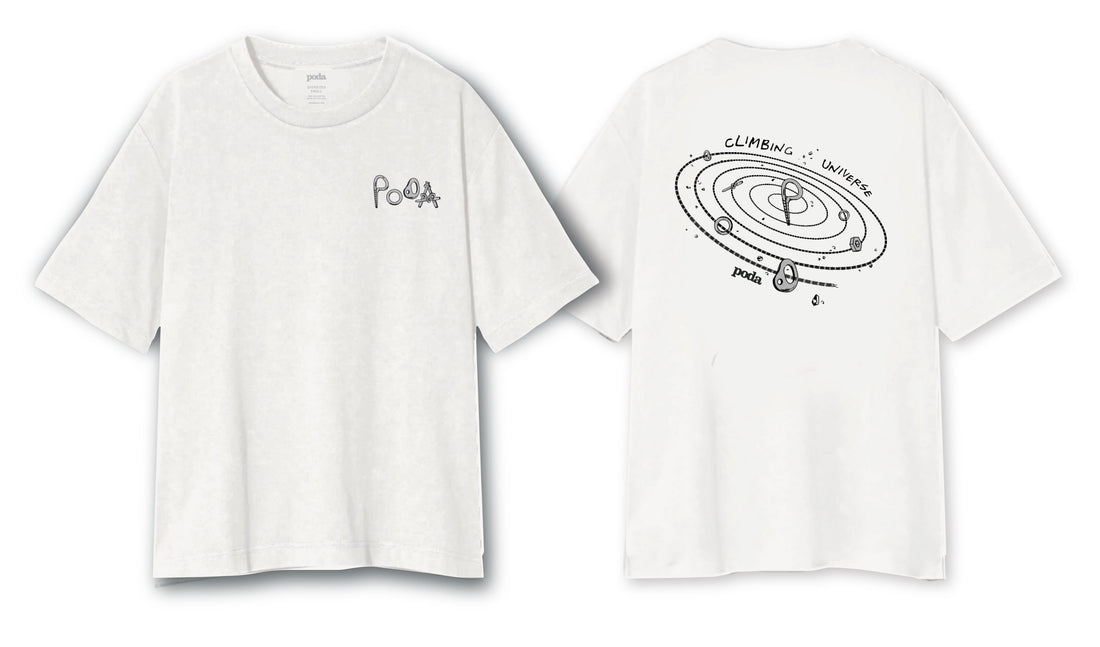 PODA Climbing Universe - Men's Oversized T-Shirt