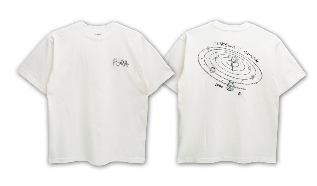 PODA Climbing Universe - Men's Oversized T-Shirt 2026