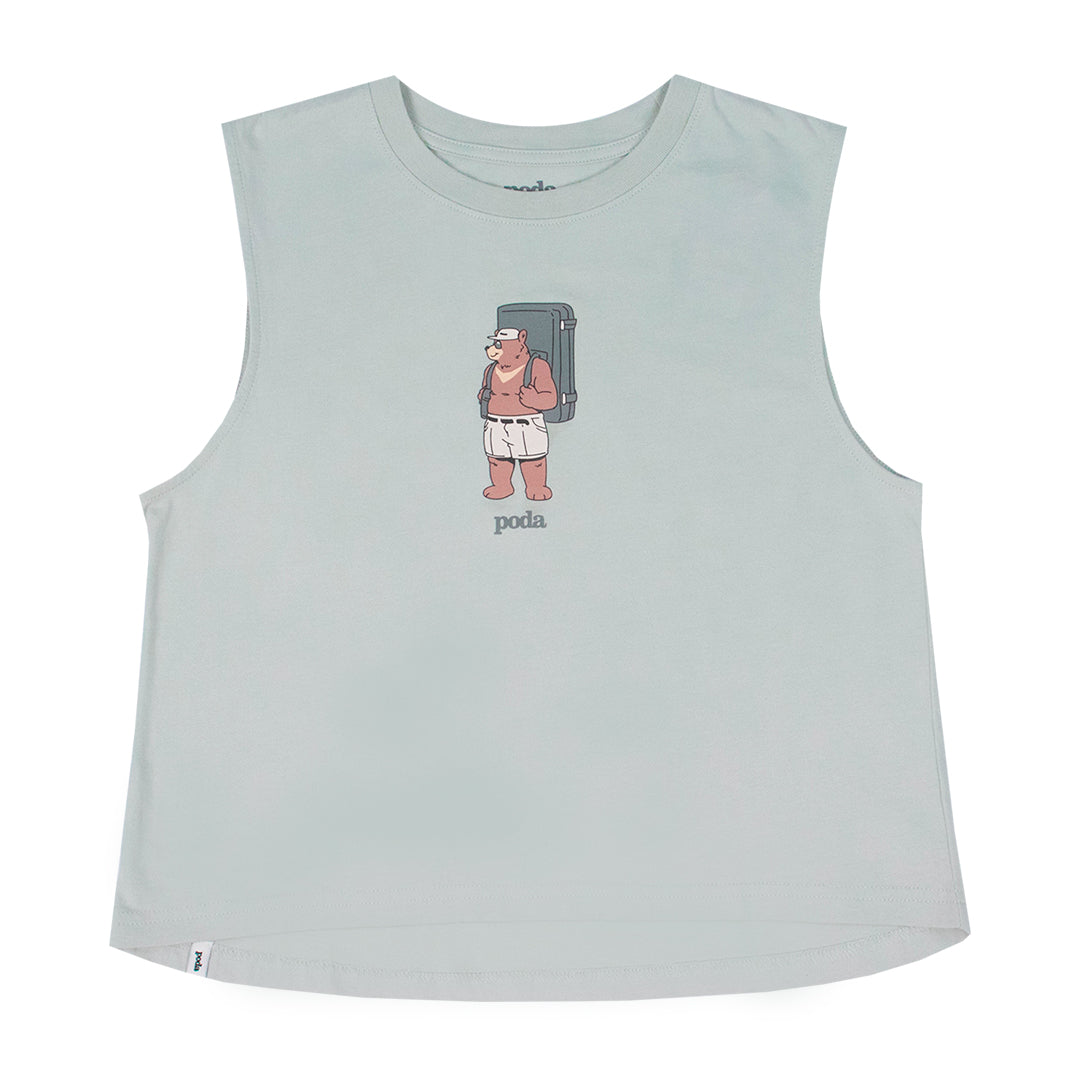 PODA - Women's Tank Top Crash Pad Bear