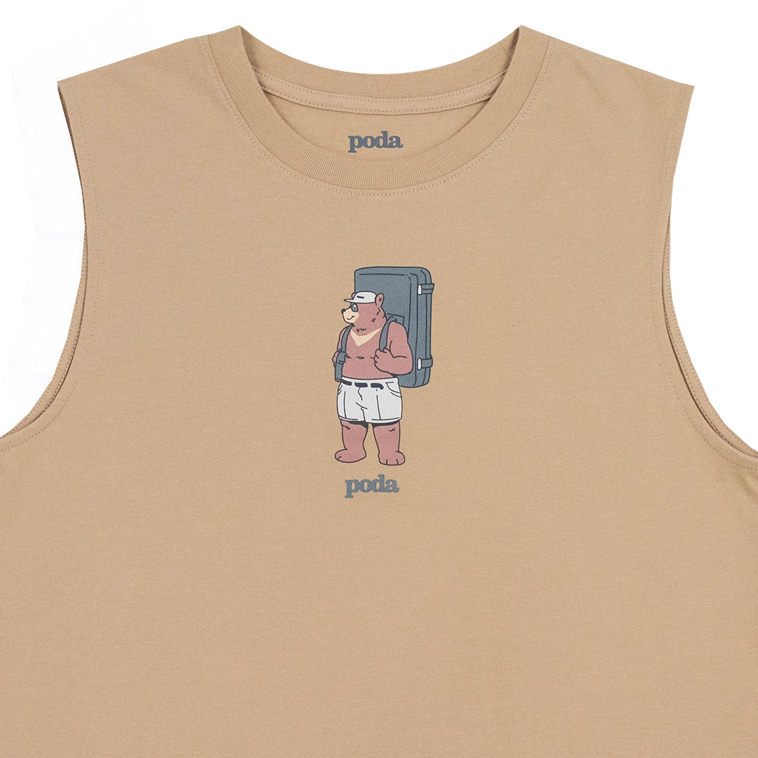 PODA - Women's Tank Top Crash Pad Bear