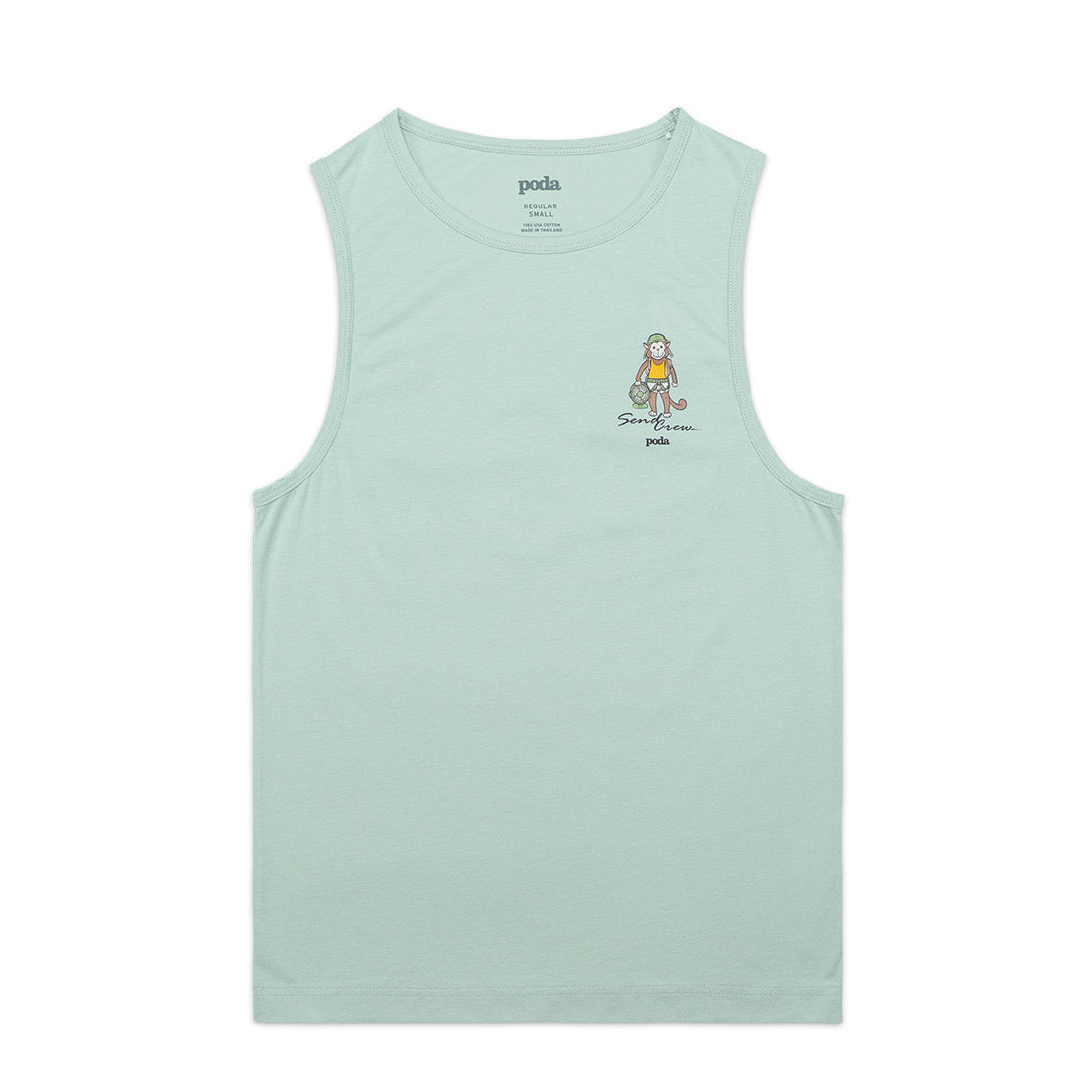 PODA - Send Crew Tank Top (Monkey)