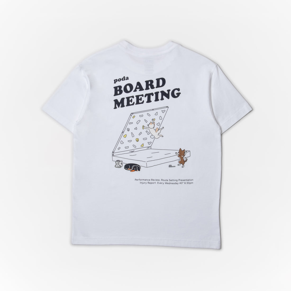 PODA Board Meeting Oversized Soft Cotton T-Shirt