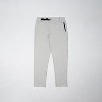 Poda Project pants limestone color with black zippers and bow on a white background