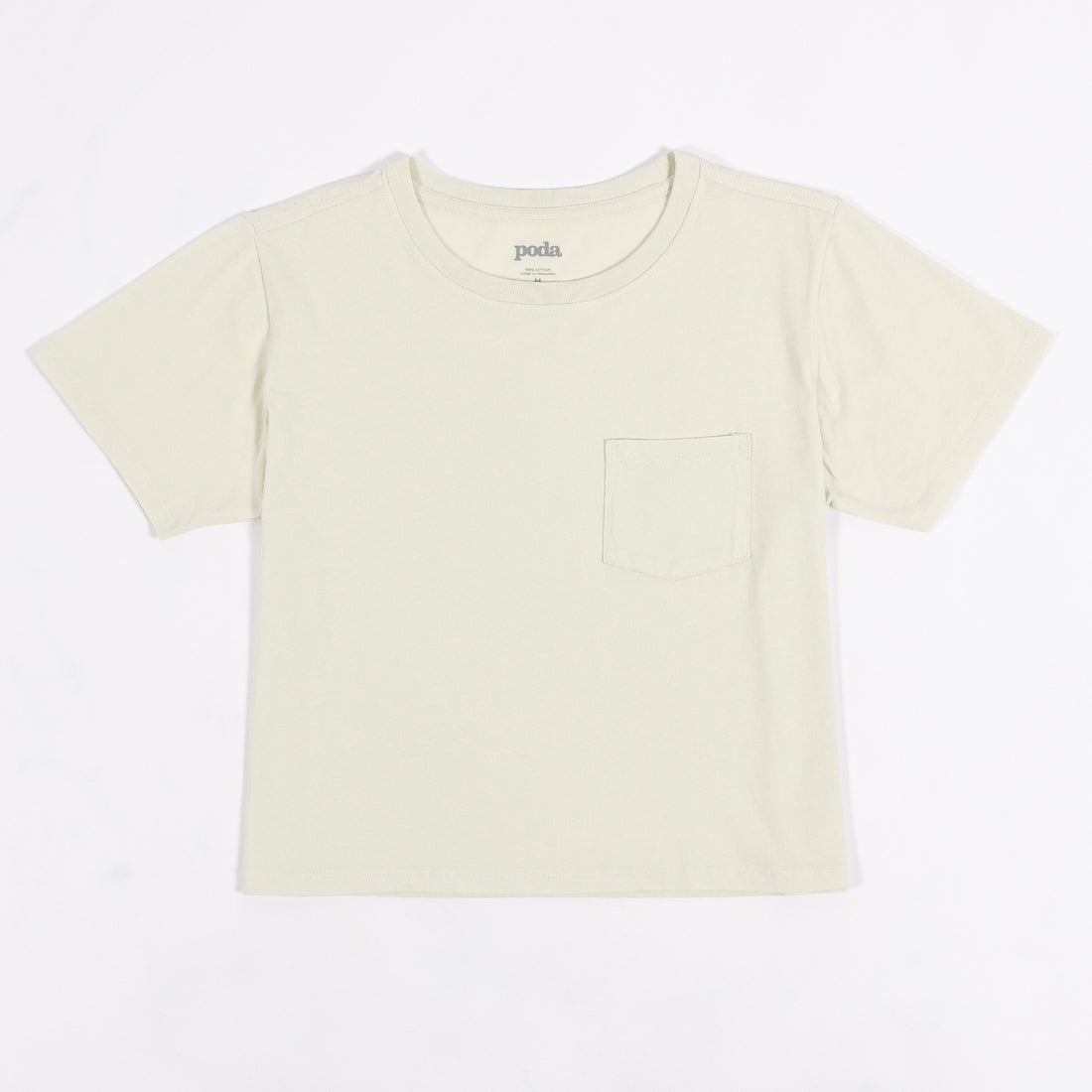 Women's Daily Cropped Pocket T-Shirt